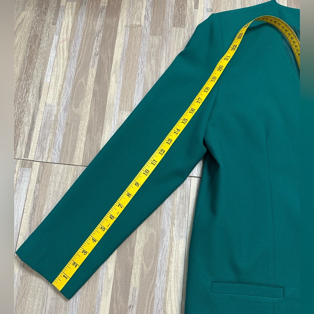 Vintage Collarless Women's Blazer, Size 14 - Picture 3 of 11